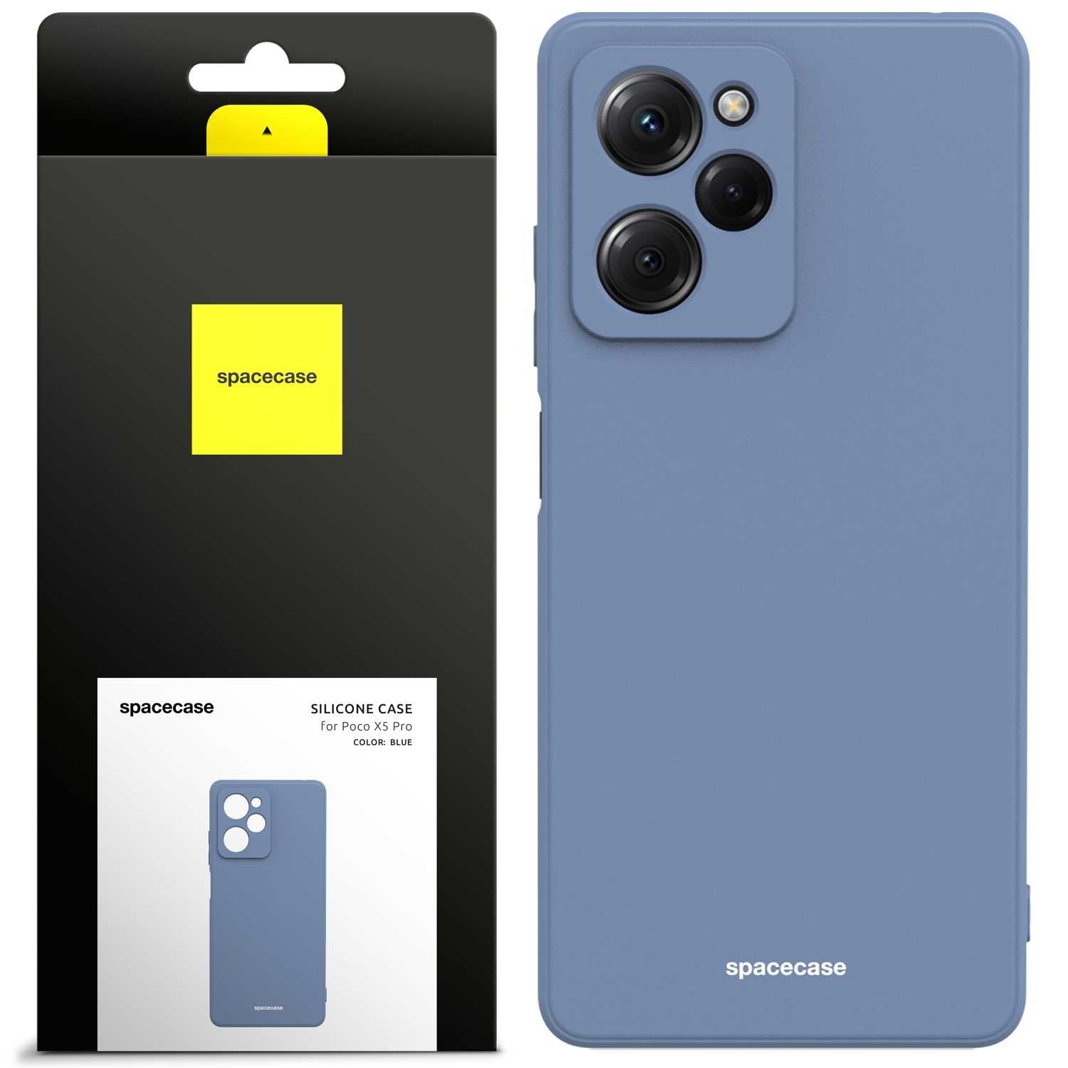 Spacecase Silicone Case Poco X5 Pro 5G blue
