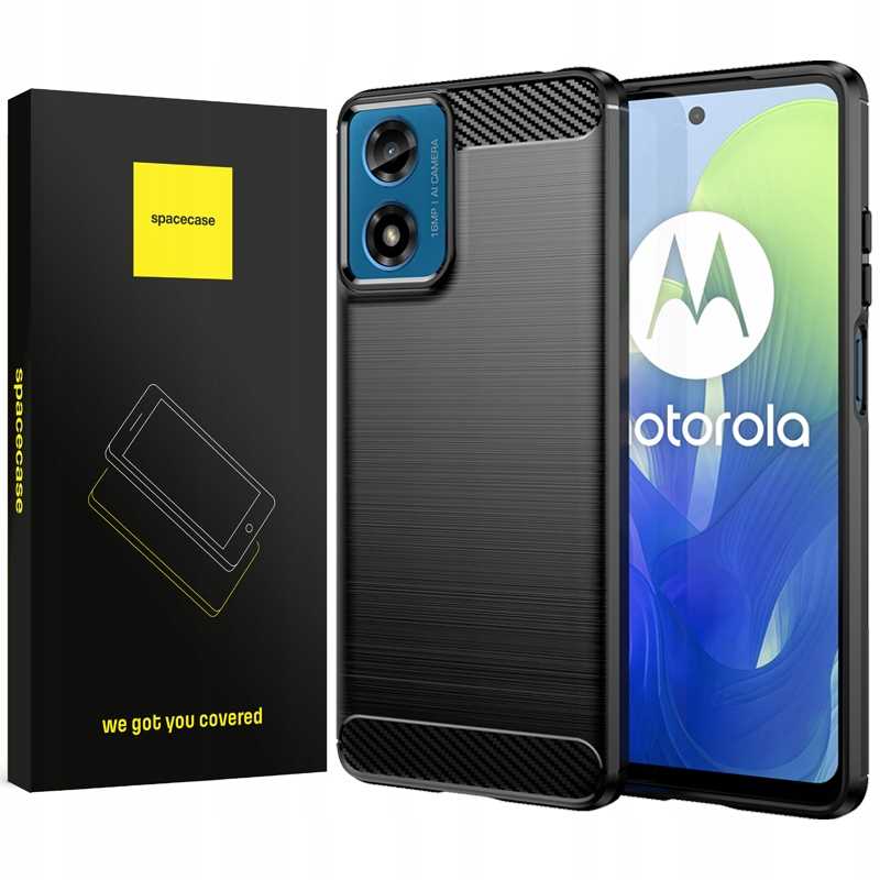 Spacecase Carbon Motorola G04/G04S/G24/G24 Power black