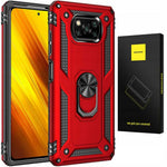Spacecase Ring NX Poco X3 NFC/Pro czerwony