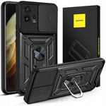 Spacecase Camring Motorola Moto G72 black
