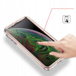 Spacecase Marble 360 iPhone Xs Max biały/różowy