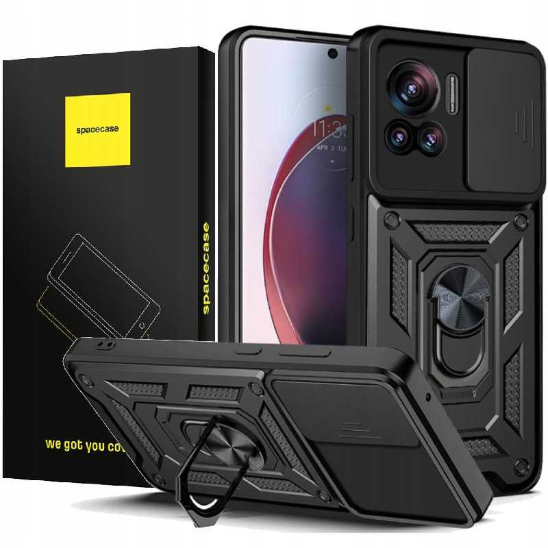 Spacecase Camring Motorola Edge 30 Ultra black