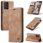 Spacecase Wallet Galaxy A72 5G light brown