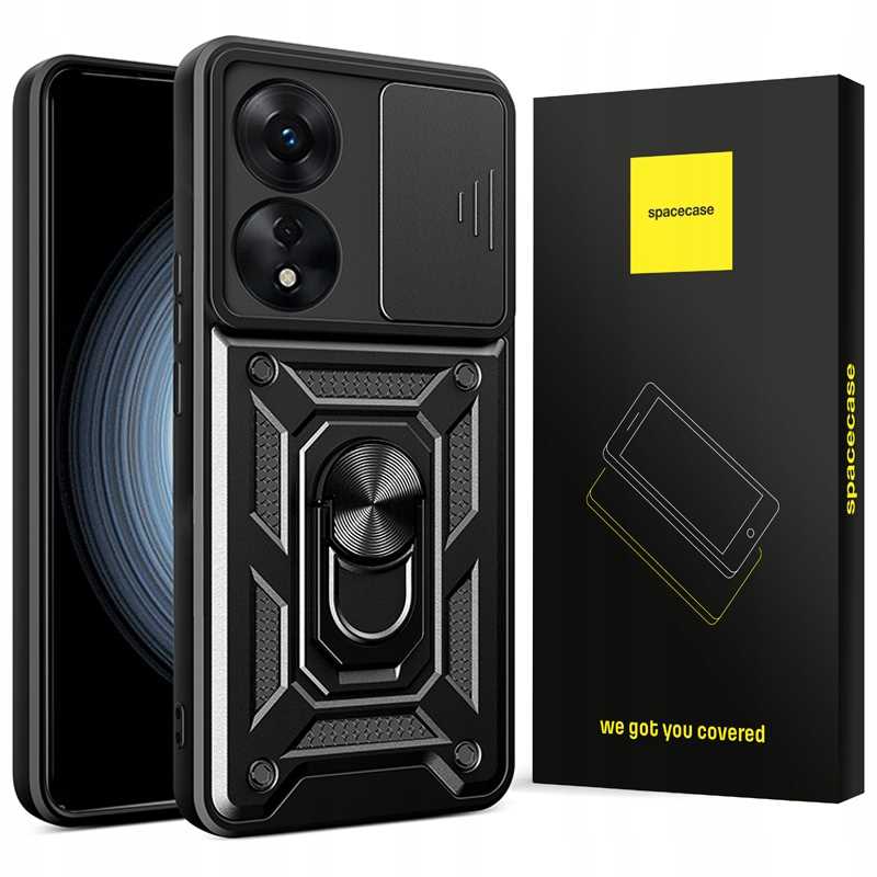 Spacecase Camring Oppo A78 5G black