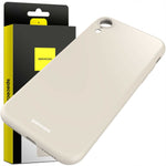 Spacecase Silicone Case iPhone Xr bone