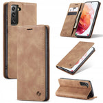 Spacecase Wallet Galaxy S21+ light brown