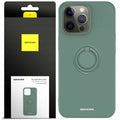 Spacecase Silicone Ring iPhone 13 Pro dark green