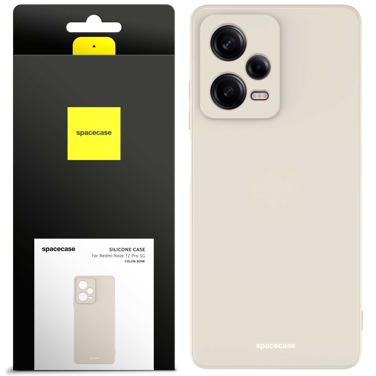 Spacecase Silicone Case Redmi Note 12 Pro 5G bone