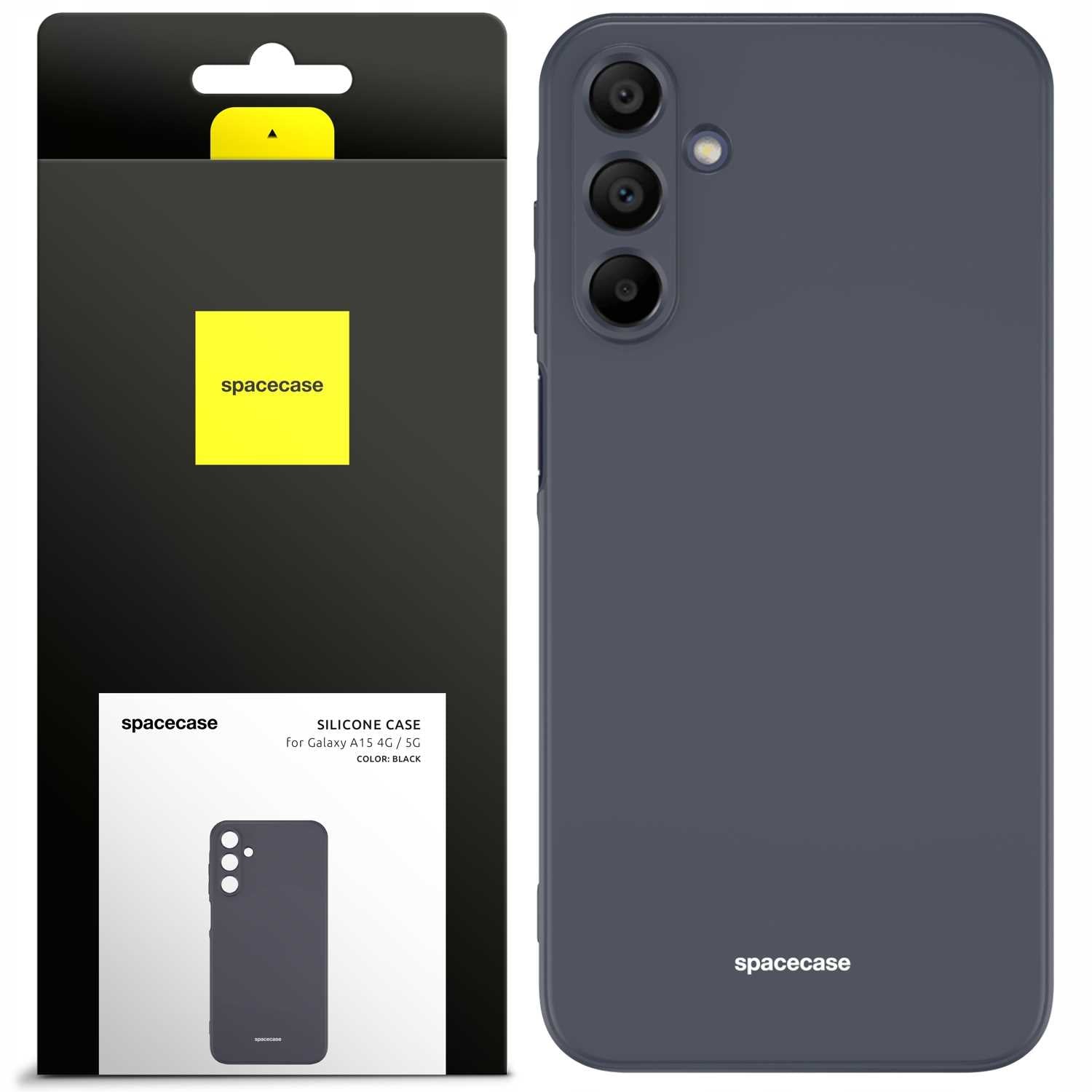 Spacecase Silicone Case Galaxy A15 4G / 5G black