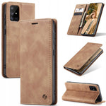 Spacecase Wallet Galaxy A71 light brown