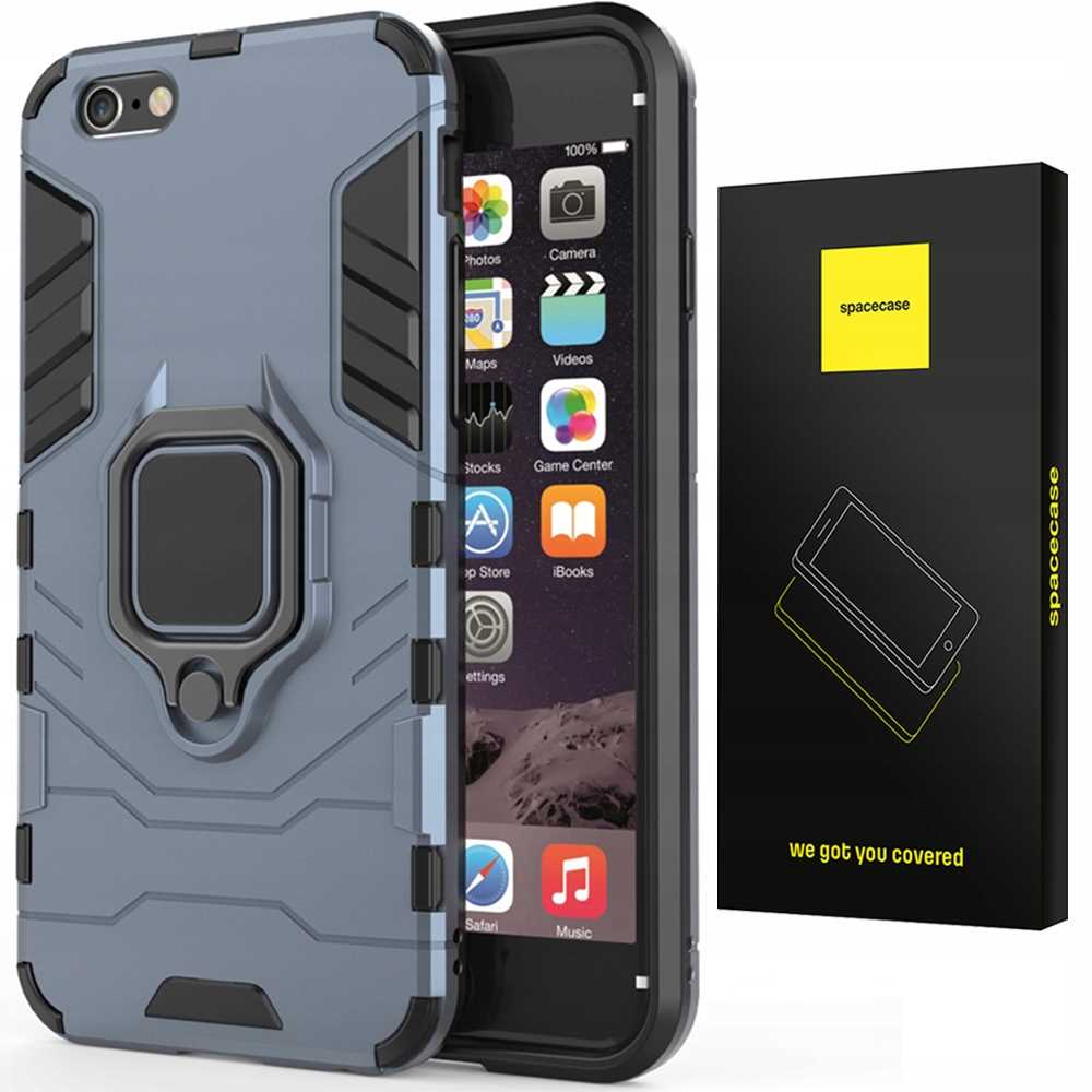 Spacecase X-Ring iPhone 6/6s niebieski