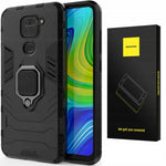 Spacecase X-Ring Redmi Note 9 czarny