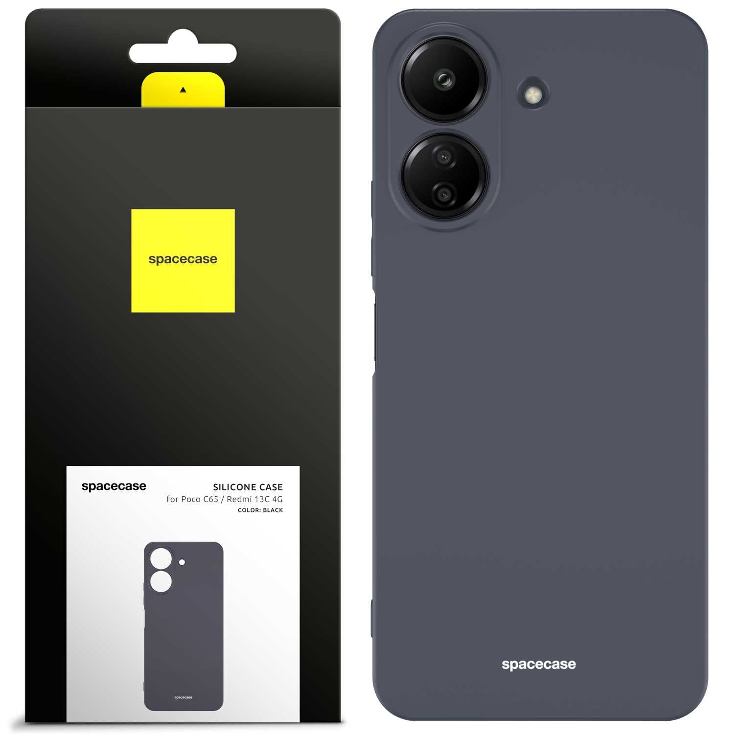 Spacecase Silicone Case Poco C65 / Redmi 13C 4G black