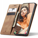 Spacecase Wallet Galaxy S21 FE light brown