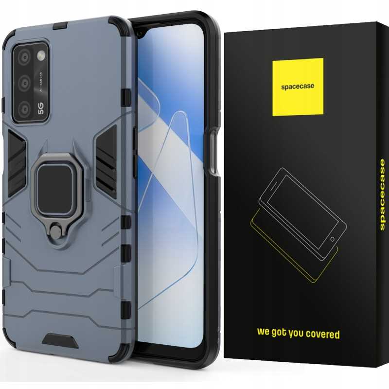 Spacecase X-Ring Oppo A16 niebieski