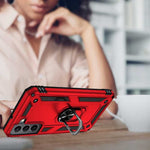 Spacecase Ring NX Galaxy S22 czerwony