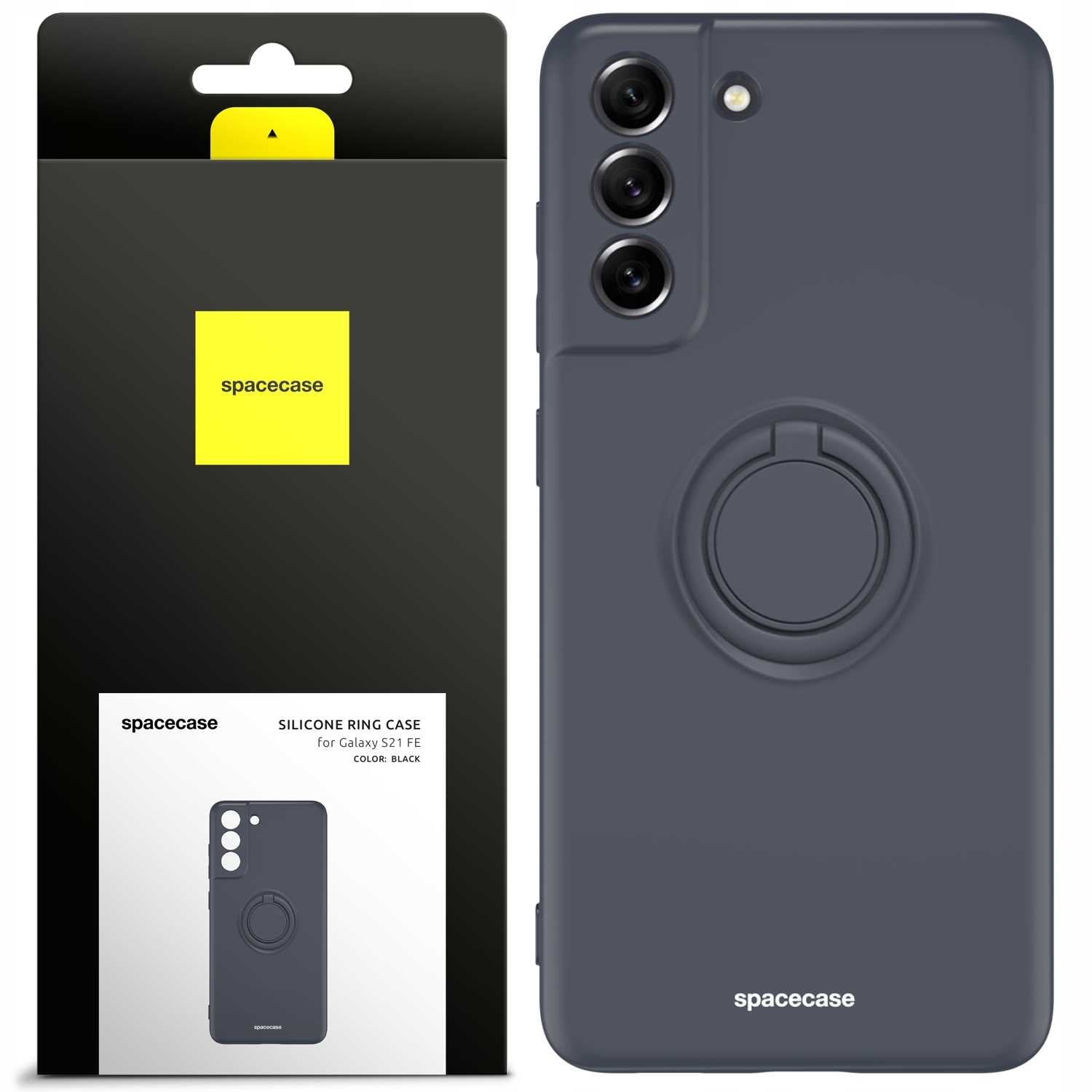 Spacecase Silicone Ring Galaxy S21 FE black