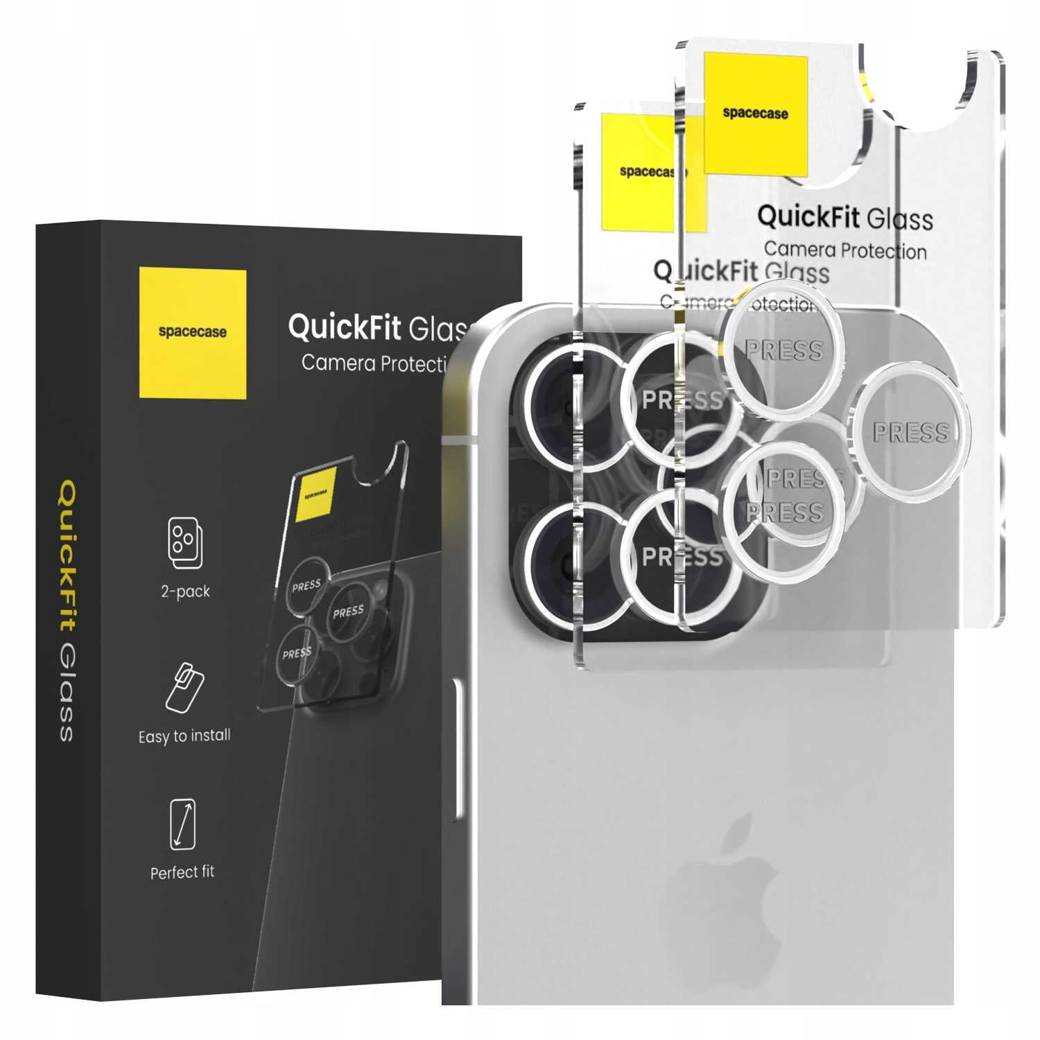 Spacecase QuickFit Camera iPhone 16 Pro/16 Pro Max white titan
