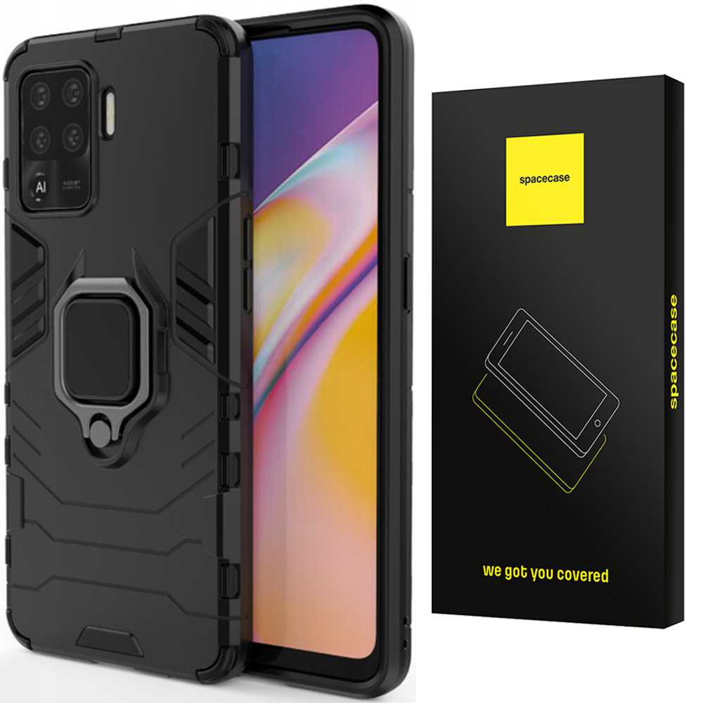 Spacecase X-Ring Oppo Reno 5 Lite czarny