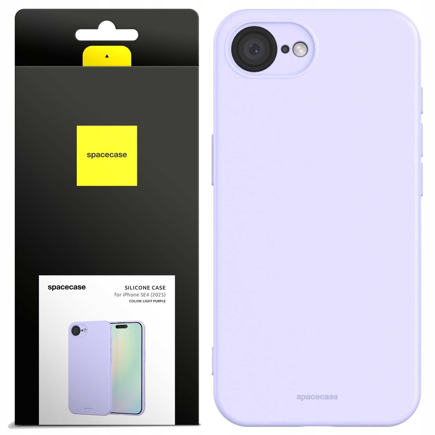 Spacecase Silicone Case iPhone 16E / 17E Light Purple