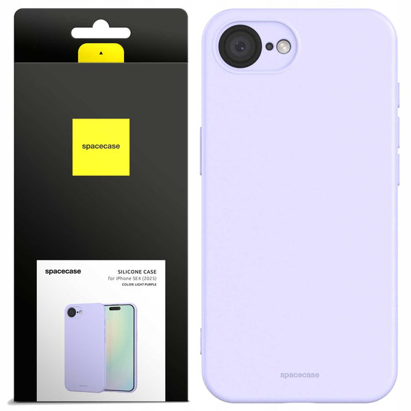 Spacecase Silicone Case iPhone 16E / 17E Light Purple