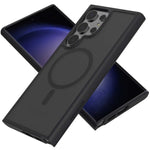 Spacecase Hybrid Mag Galaxy S23 Ultra black
