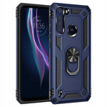 Spacecase Ring NX Motorola One Fusion+ niebieski