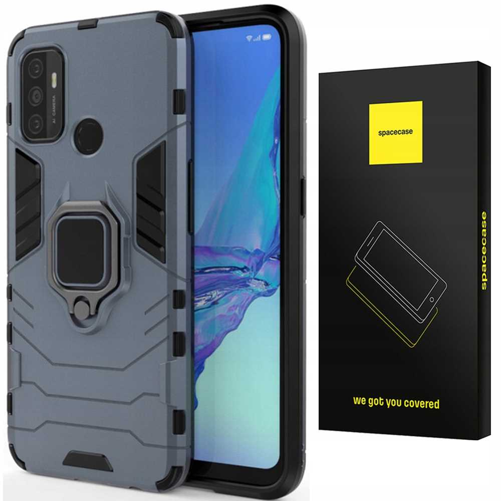Spacecase X-Ring Oppo A53 niebieski