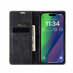 Spacecase Wallet iPhone 15 Plus black