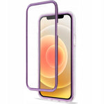 Spacecase Marble 360 iPhone 12 mini fioletowy