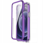 Spacecase Marble 360 iPhone 12/12 pro fioletowy