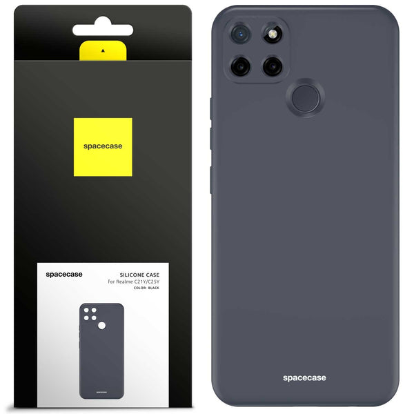 Spacecase Silicone Case Realme C21Y/C25Y black