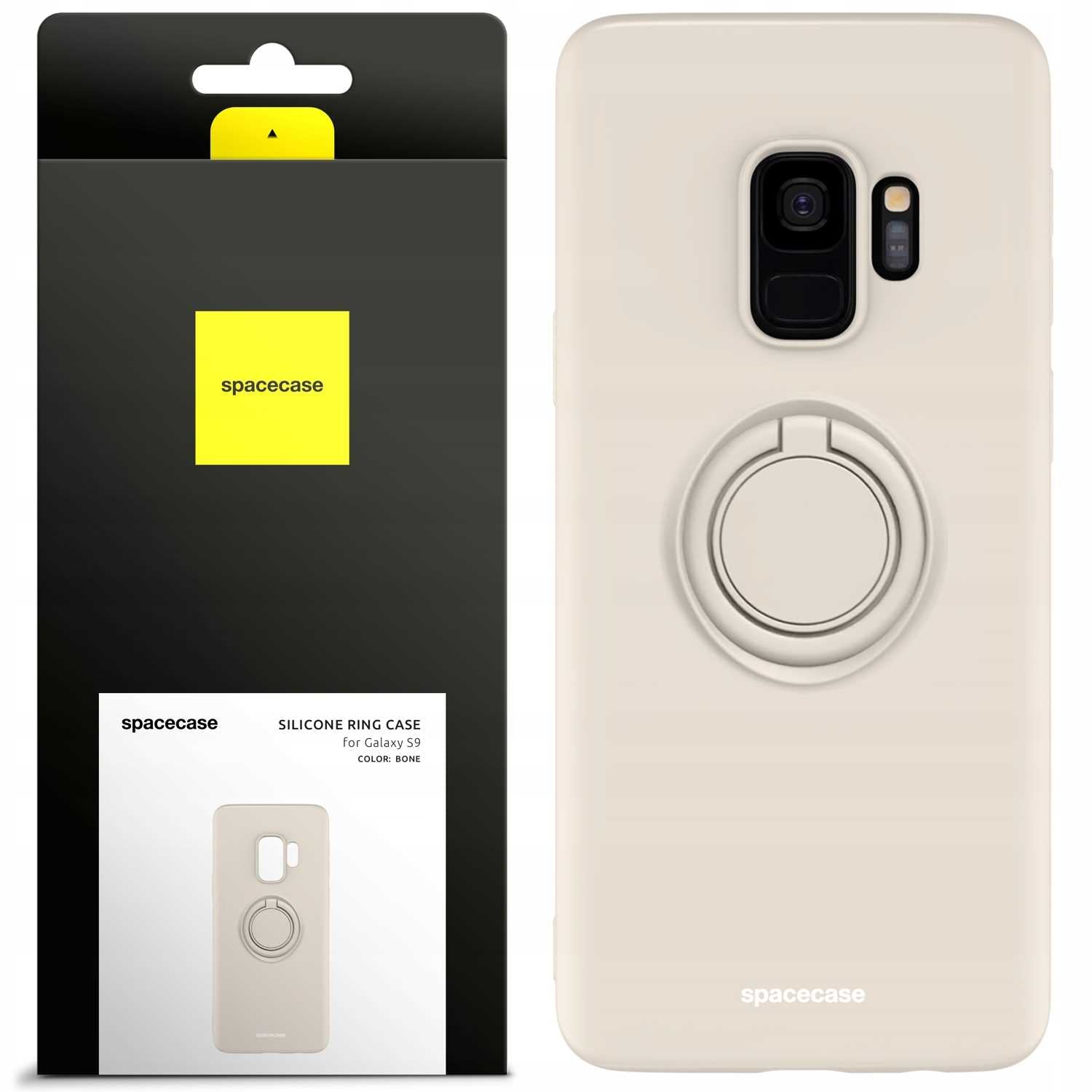 Spacecase Silicone Ring Galaxy S9 bone