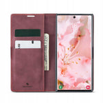 Spacecase Wallet Galaxy S23 Ultra wiśniowy