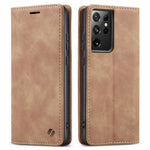 Spacecase Wallet Galaxy S21 Ultra light brown