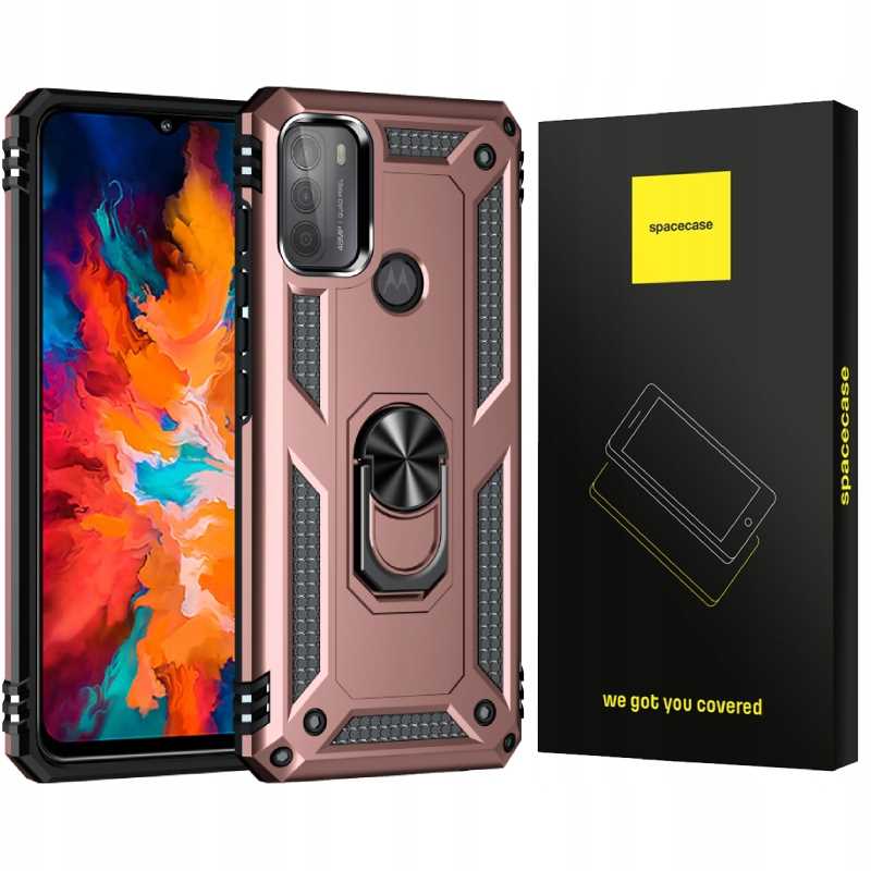 Spacecase Ring NX Motorola Moto G50 różowy