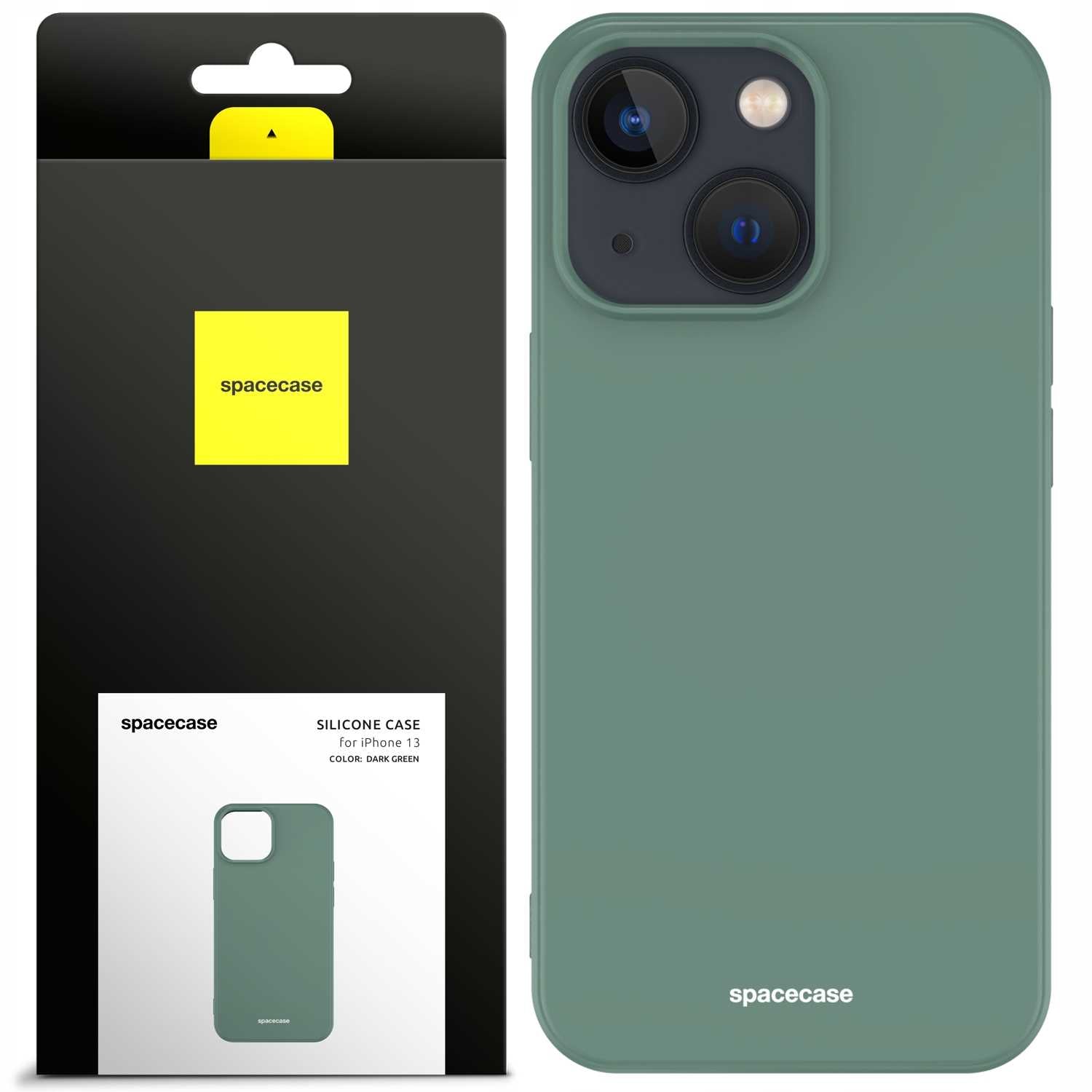 Spacecase Silicone Case iPhone 13 dark green