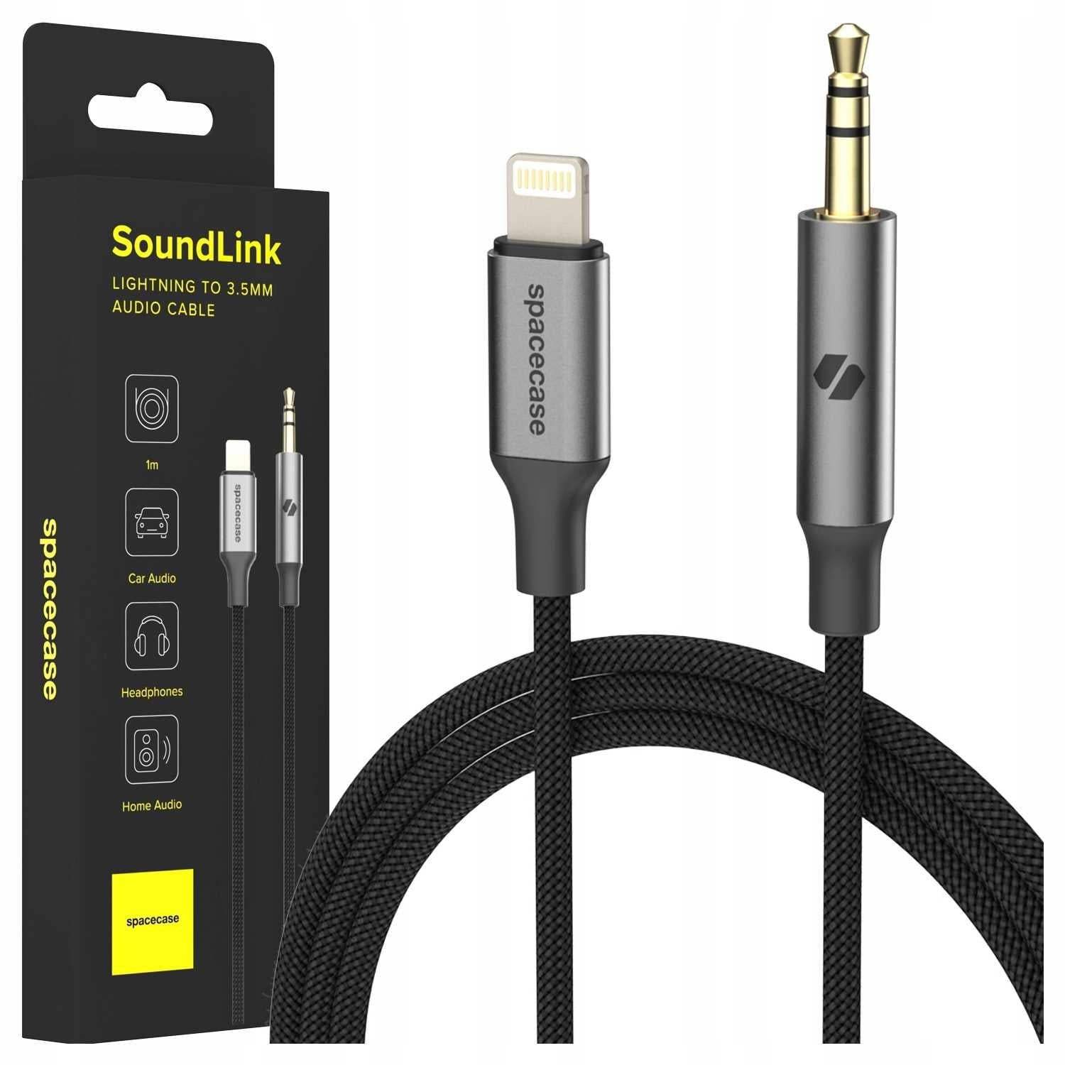 Spacecase SoundLink Lightning to 3.5mm Cable 1M space gray