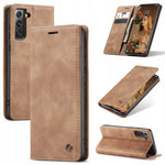 Spacecase Wallet Galaxy S21 light brown