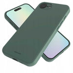 Spacecase Silicone Case iPhone 16E / 17E dark green