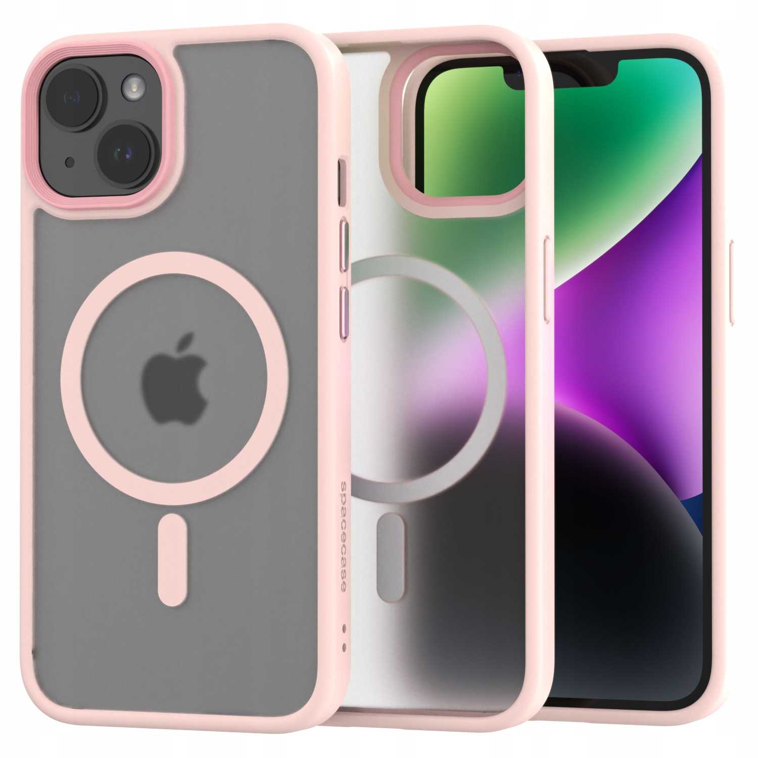 Spacecase Hybrid Mag iPhone 14 pink