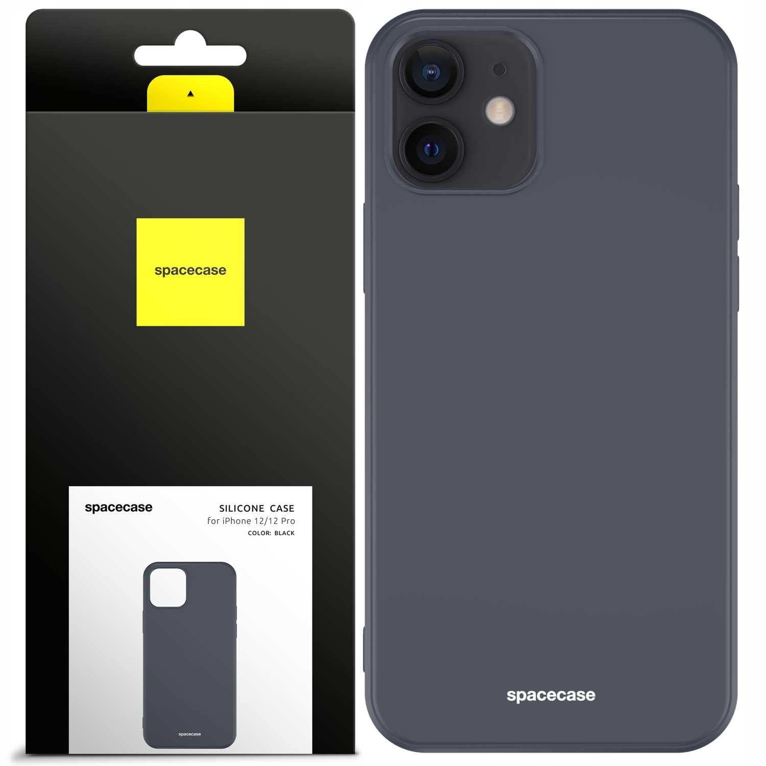 Spacecase Silicone Case iPhone 12/12 Pro black