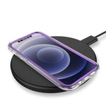 Spacecase Marble 360 iPhone 12/12 pro fioletowy