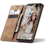 Spacecase Wallet Galaxy A72 5G light brown