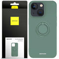 Spacecase Silicone Ring iPhone 13 dark green