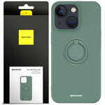 Spacecase Silicone Ring iPhone 13 dark green