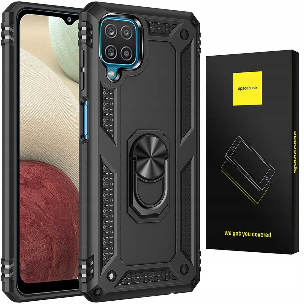 Spacecase Ring NX Galaxy A12 czarny
