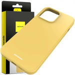Spacecase Silicone Case iPhone 13 yellow