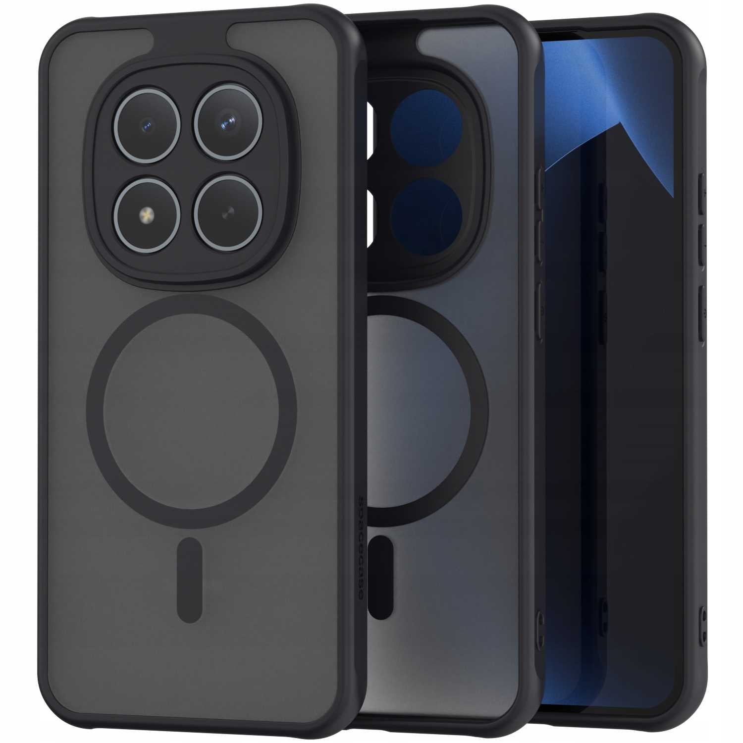Spacecase Hybrid Mag POCO M8 Pro 5G//RM Note 15 Pro+ 5G black