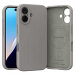 Spacecase Silicone Mag iPhone 16 stone